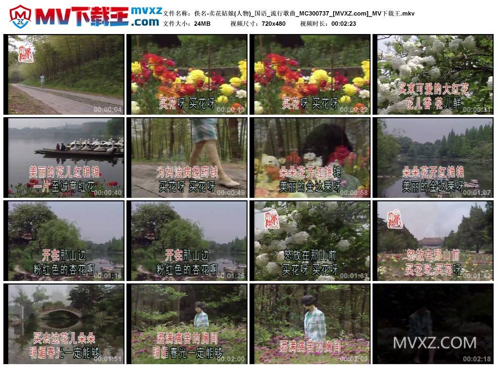 佚名-卖花姑娘(人物)_国语_流行歌曲_MC300737